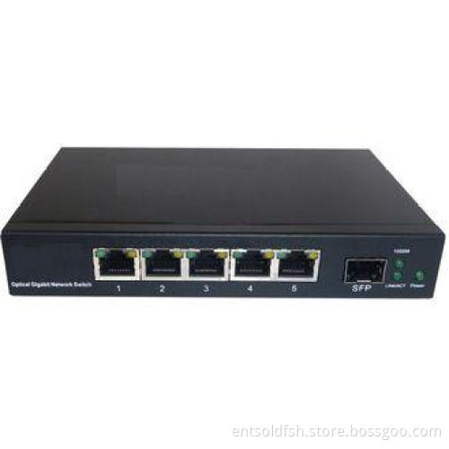 Auto-MDIX Gigabit SFP + Fiber Optic Switches Communication